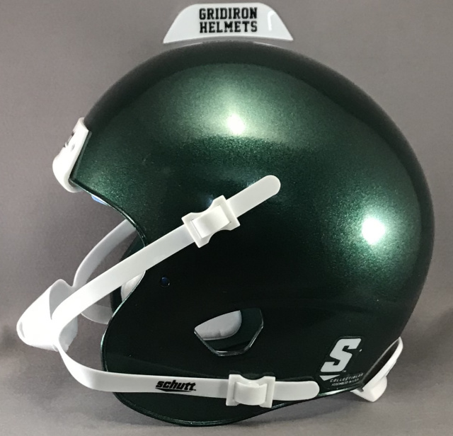 Metallic Oregon Green Schutt XP Mini Football Helmet Shell